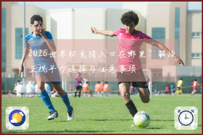 2026世界杯竞猜入口在哪里？解读正规平台选择与注意事项